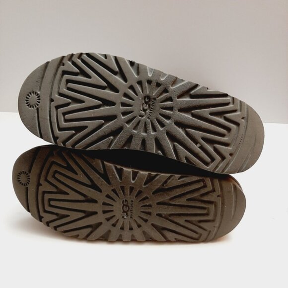 UGG Classic Cardy Boots 2-Button Tall / Fold-Over Knit Grey Sz 5 - Picture 13 of 16